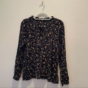 Floral Gap long sleeve blouse (Size M)